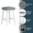 Dorreen Wood And Upholstered Square Backless Adjustable Height Swivel Stool-1389808206-1389808194