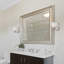 Applique murale 1 lumière pour salle de bain ou meuble-lavabo avec abat-jour cloche en verre albâtre Whetsel V5231 Trinidad-24081061