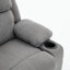 Fauteuil inclinable électrique gris avec chaleur et massage pour personnes âgées