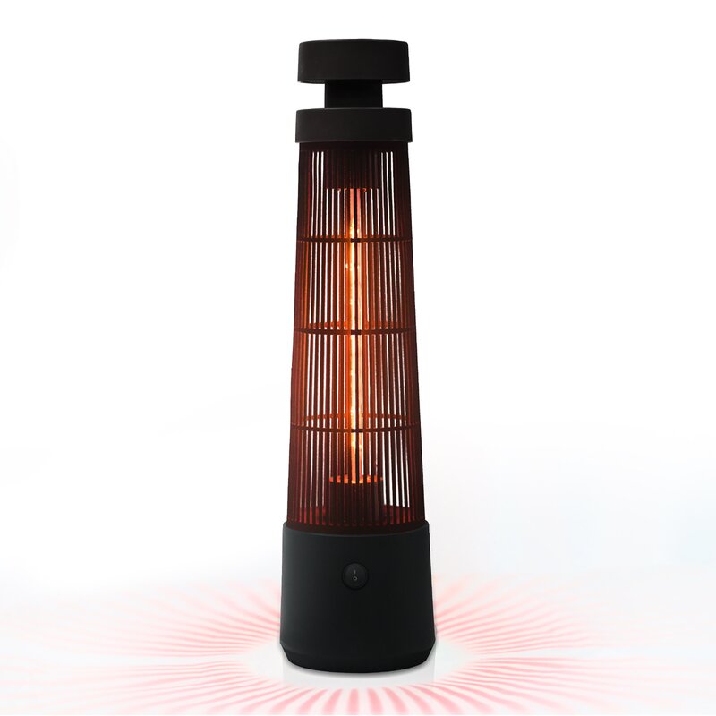 ZACHVO 1200 Watt Electric Standing Patio Heater & Reviews | Wayfair