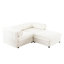 Élégant canapé 2 places en chenille avec siège de rangement repose-pieds, dossier cylindrique et accoudoirs, causeuse moderne en tissu avec espace de rangement caché-1812918331