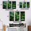 Ensemble de décorations murales Emerald Green Ferns Forest II - Plants-107750847-107750853