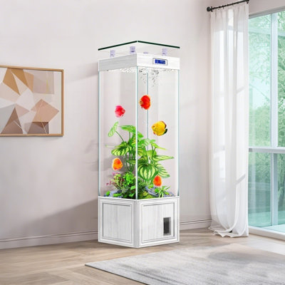 Aquarium 24,41 po petit et moyen vertical
