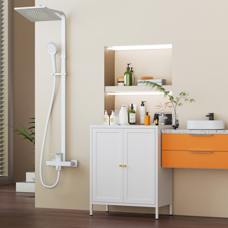 Bathroom Floor Cabinet,storage Cabinet With Adjustable Shelf,modern Freestanding Organizer,farmhouse Buffet Sideboard,accent Cabinets For Bathroom,kitchen,entryway