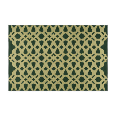 Tapis brun intérieur et extérieur Trellis