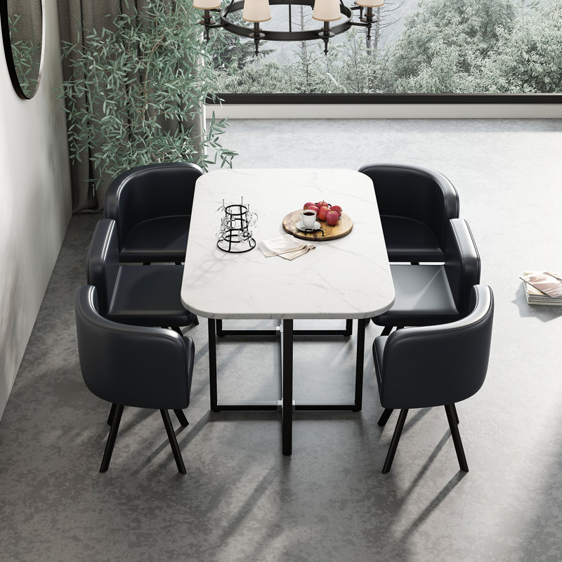 Ensemble repas pour 6 personnes, Noir