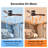 52 Inch Ceiling Fan No Light With Remote Control, Low Profile Flush Mount Ceiling Fan Without Light,Noiseless Reversible DC Motor With Timer