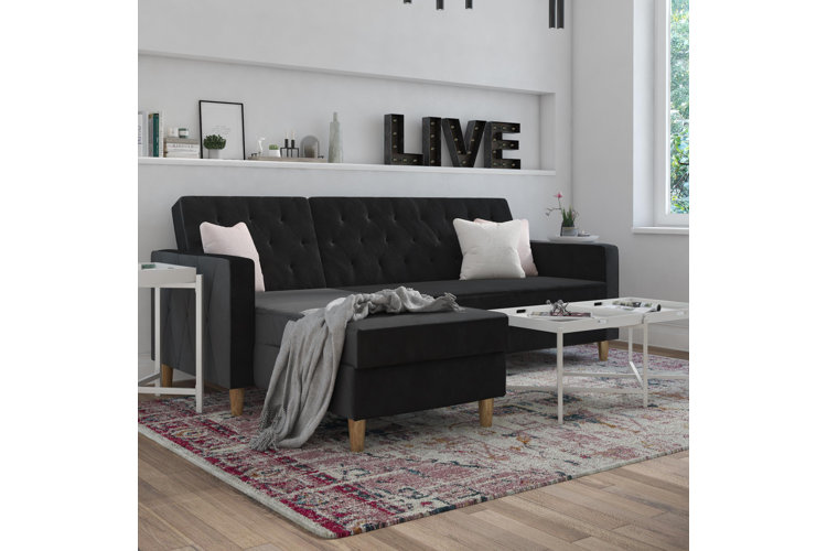 Liberty 84" Wide Reversible Sleeper Sofa & Chaise
