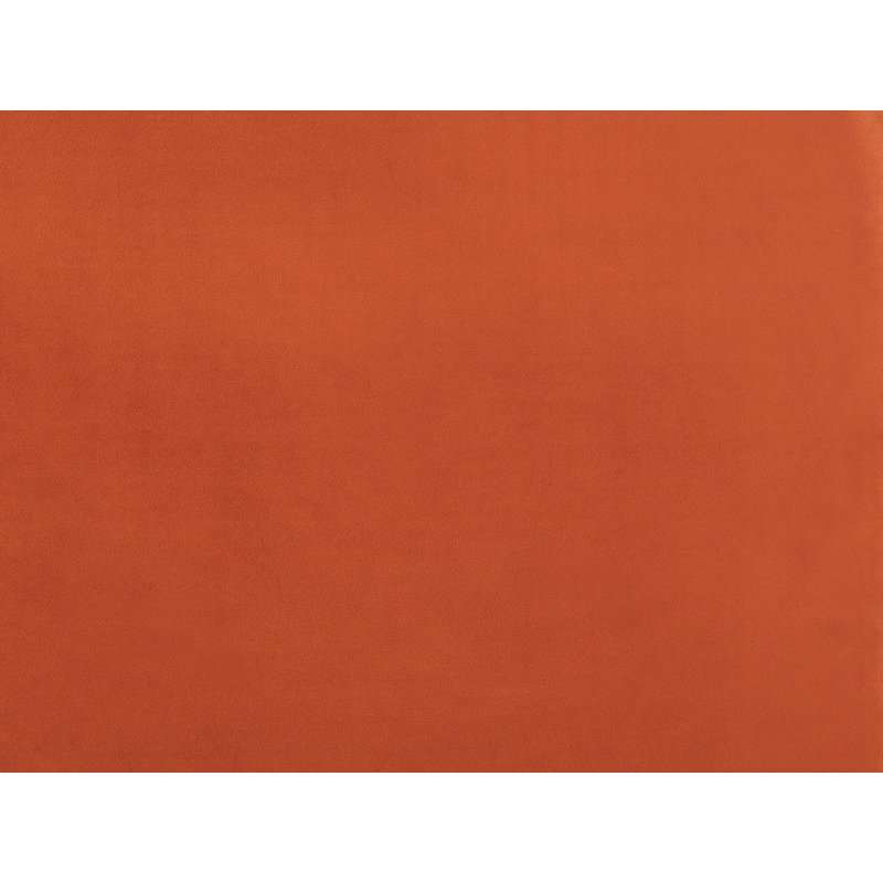 Glaser Upholstered Velvet Bed, 180 x 200cm, Orange