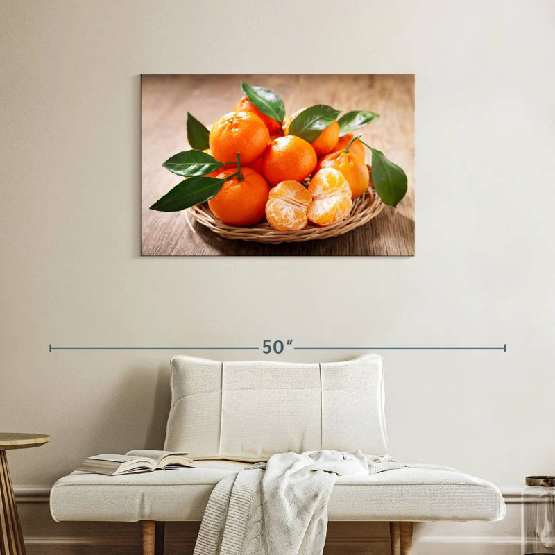 Yarlin Served Mandarin Oranges, 24" H x 36" W