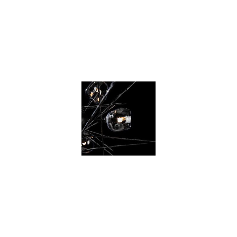 Griffin 6 - Light Chandelier, Clear, 56.6" H x 39.2" W x 38.8" D, Black