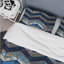 Ensemble de housse de couette transitionnelle Blue Chevron Glam-109161135