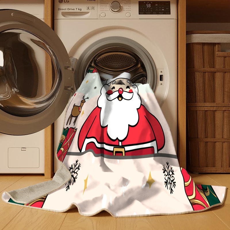 Tapis de Noël hiver lavable Ginza Six, Runner 2' x 4'