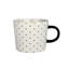 Grande tasse à pois O oz 13 oz, noir / blanc