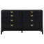 Commode et commode divisées - Rangement polyvalent pour chambre à coucher / salon, style classique avec tiroirs profonds et accès facile