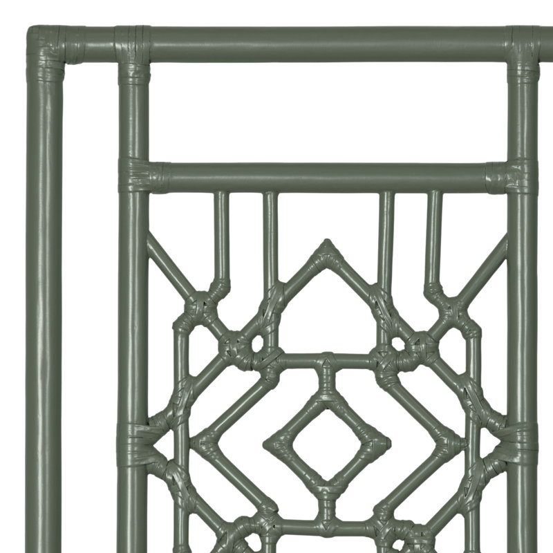 Tulum Open-Frame Headboard, King, Evergreen