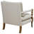 Wooden Accent Chair With Turned Legs