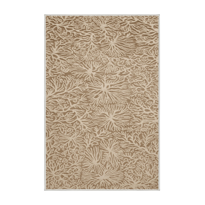  Tapis hawaïen lavable à motifs coraux, Tapis de couloir 2 pi x 4 pi