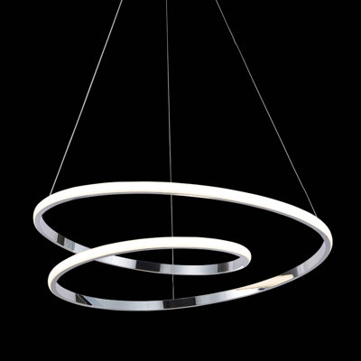 Doerun 1 - Light Nickel LED Single Pendant