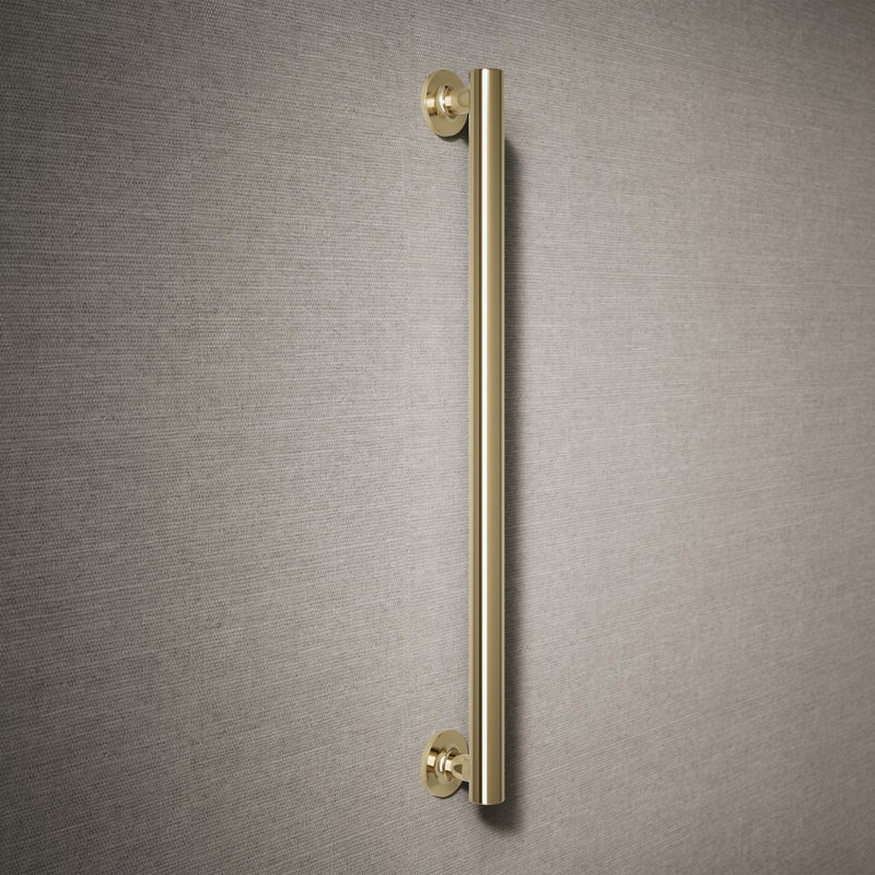Purist Grab Bar, Vibrant French Gold, 24"W