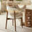 47’’ Round Wood Dining Table With Upholstered Chairs, Kitchen Dining Room Furniture Set-1268768842-1268768840-1268768838