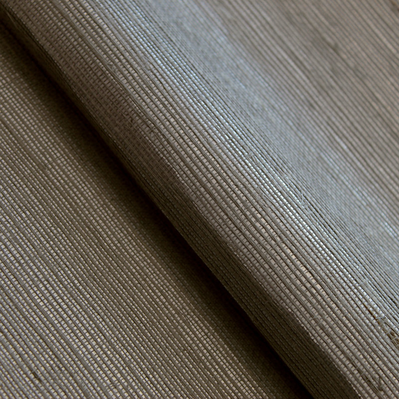 Papier peint sisal monochromatique Authentic Grasscloth, Truffe