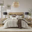 Ensemble d'édredon très doux 9 pièces Chapman Neutral Ivory Elegance-108087365