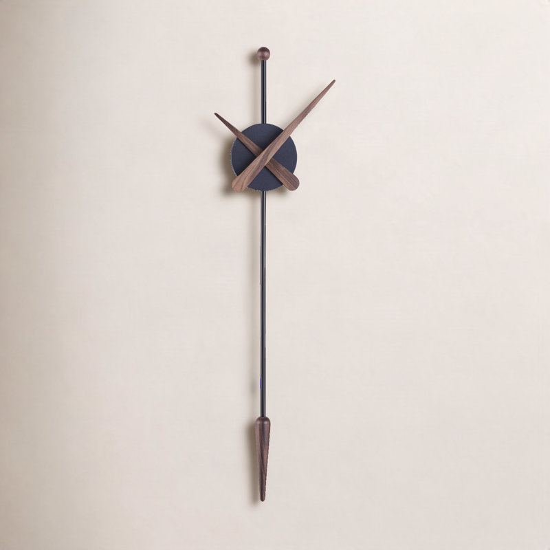 Analog Wall Clock, Black Walnut