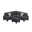 Canapé modulaire 6 pièces rembourré-722814396