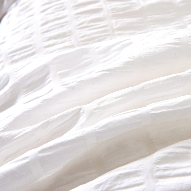 Ensemble de housse de couette en microfibre 3 pièces housse de couette2023, Grand lit, Blanc