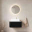 Meuble-lavabo de salle de bain 30 po avec lavabo, meuble de rangement mural à bordures courbées et flottantes avec tiroir, lavabo rectangulaire en céramique blanc, sans robinet, pré-assemblé-1501864824-1501864821