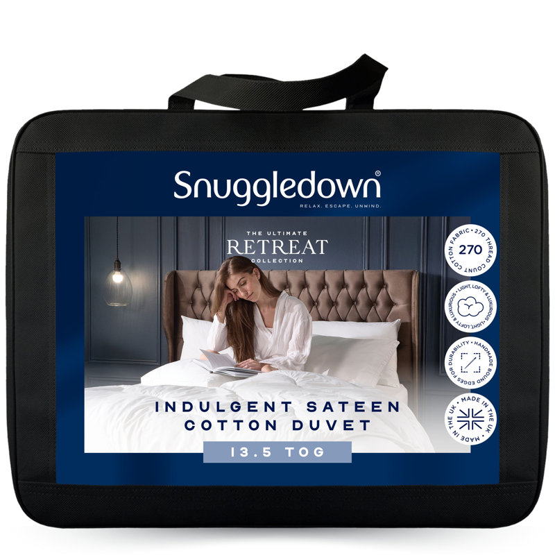 Retreat Indulgent Cotton 13.5 Tog Winter Duvet, Kingsize