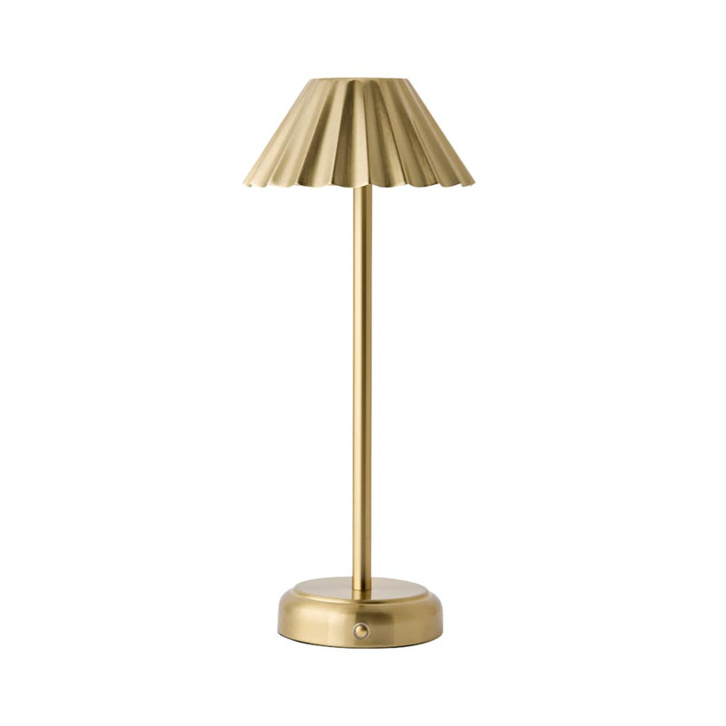 Metal Table Lamp, Gold, Gold