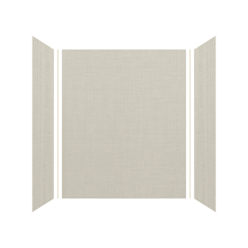 Cameo Solid Surface 3-Piece Shower Wall Kit, 36" x 60" x 72"