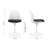 Modholic Tulip Swivel Side Chair, Black-873244884-929971210