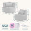 Corduroy Bean Bag Set-364273414