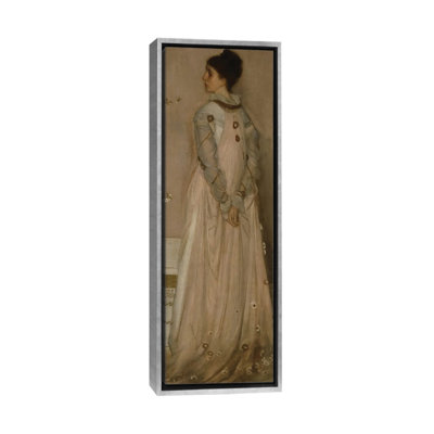 Symphonie en chair et rose, portrait de madame Frances Leyland, reproduction d'art sur toile encadrée