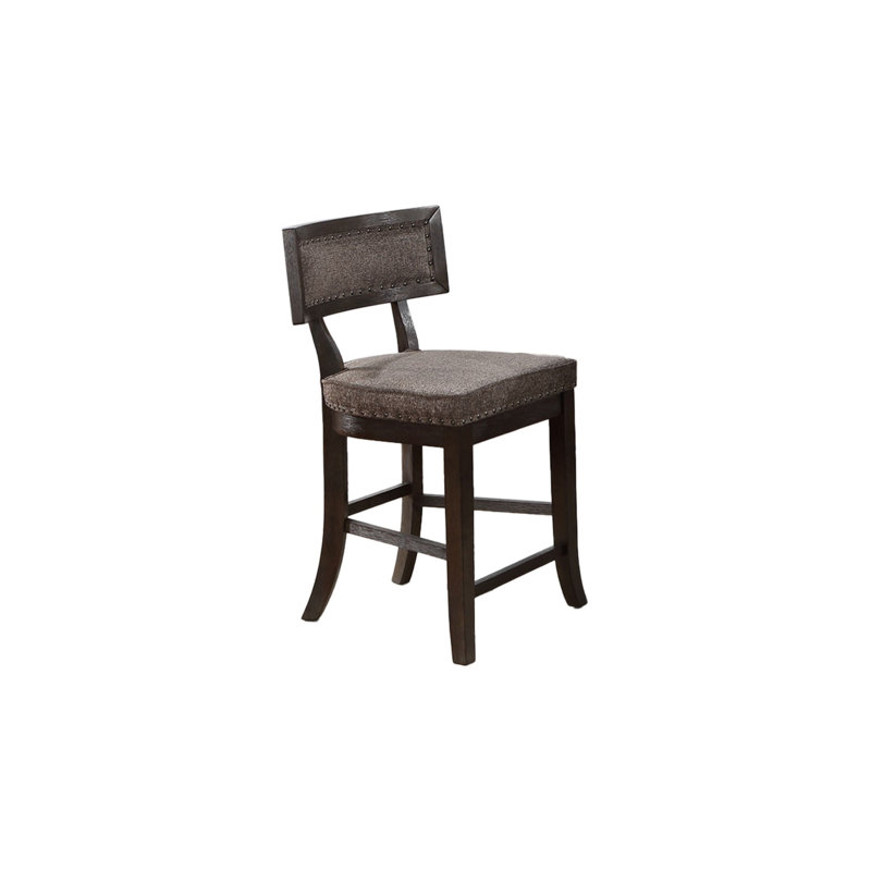 Chaise d'appoint en tissu en noyer