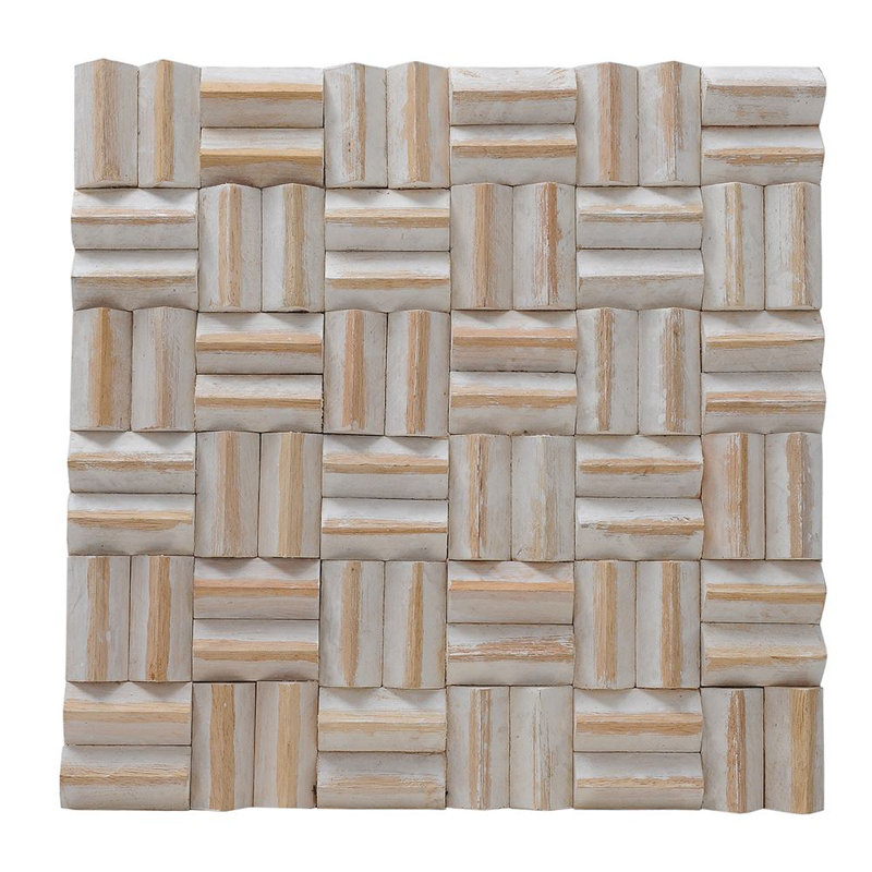 Carreau mural 17 po x 17 po Terra Thatch, Corail