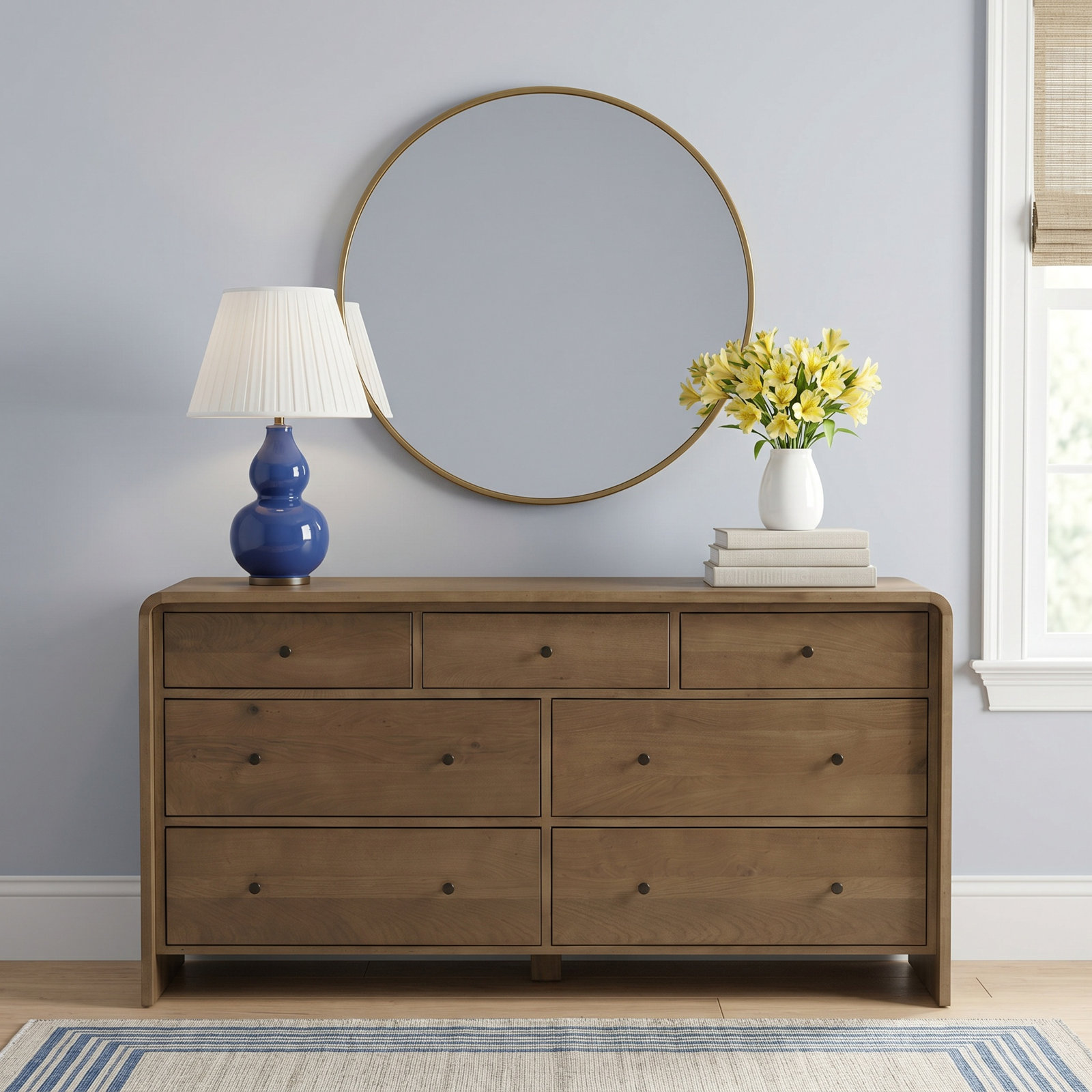 Branden 70" Oak Double Dresser