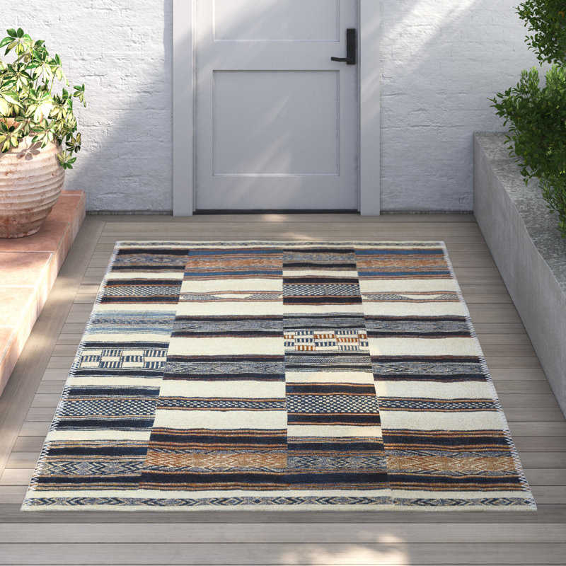 Oniel Geometric Machine Woven Area Rug, Rectangle 7'10" x 11'2"