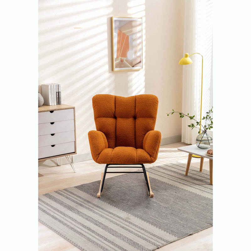 Chaise berçante Johileny, Caramel