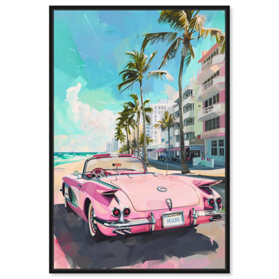 Miami Deco Canvas Coquette Trendy Art by Art Remedy
