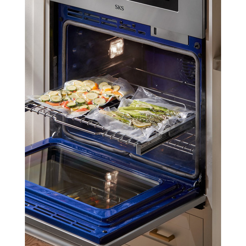30" Matte Black Smart Combination Wall Oven