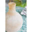 Vase décoratif en verre D8x11 ", beige