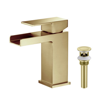 Waterfall Single-Hole Bathroom Faucet