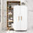 Elowen Mid-Century Modern 52'' Free-Standing Bathroom Storage with Open Shelving