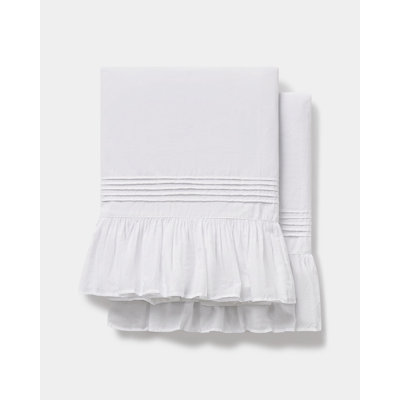 Margaret 100% Cotton Percale Ruffle Pillowcase