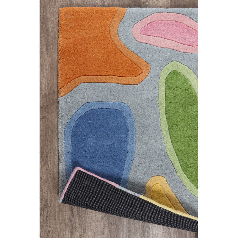 Charise Paisley Wool Hand Woven Area Rug, Rectangle 60 x 90cm