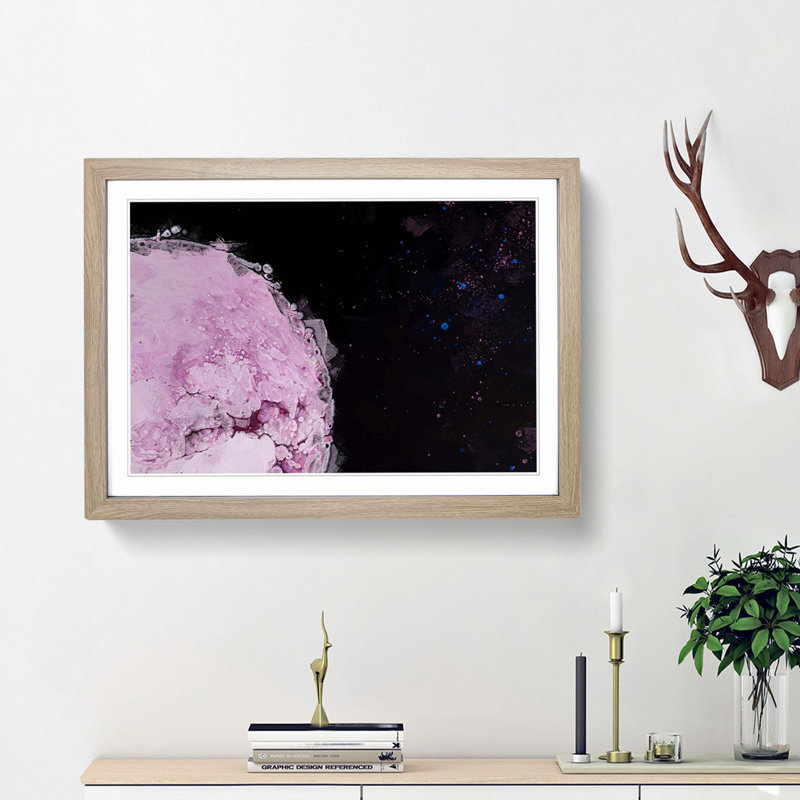 Stars of Life - Picture Frame Painting Print, 27cm H x 36cm W x 2cm D, Oak Framed